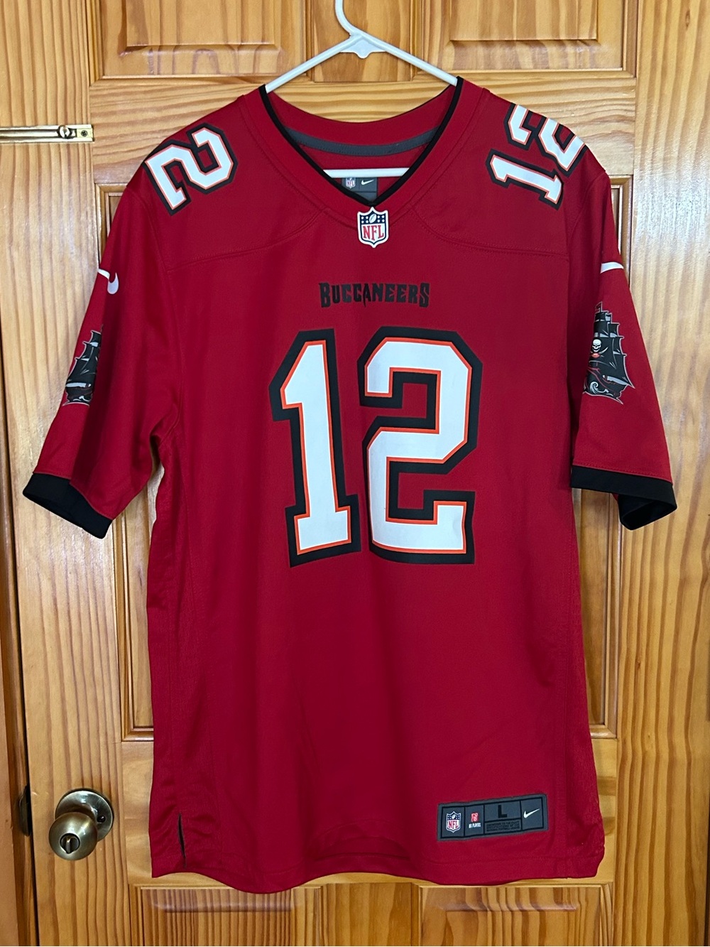 NFL Tampa Bay Buccaneers Mens Football Jersey Red #12 Tom Brady